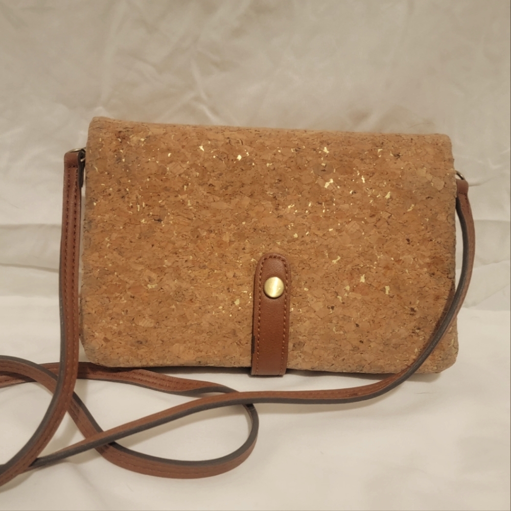 Street level fold over crossbody bag 6x8
